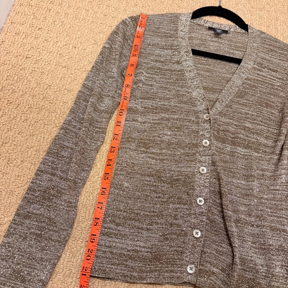 Jacob Metallic Shimmer V-neck Button Cardigan - Picture 11 of 13